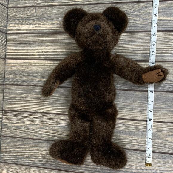 Boyds Bear JB Bean Series Brown Weighted Posable Articulated Vintage 90s 16" - Picture 5 of 6